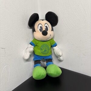 New Disney Parks Animal Kingdom Dinoland Mickey Plush Large Dino Institute 10"